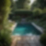A beautifully designed small pool nestled in a lush garden