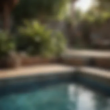 Materials for Small Pool Construction An infographic showcasing materials used for pool construction