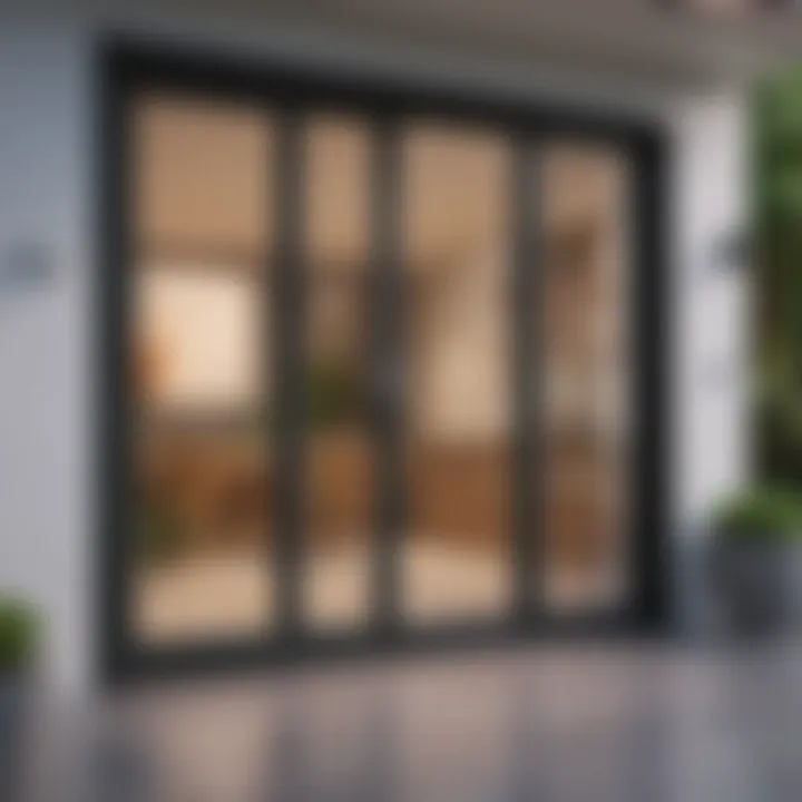 Elegant patio doors showcasing different materials
