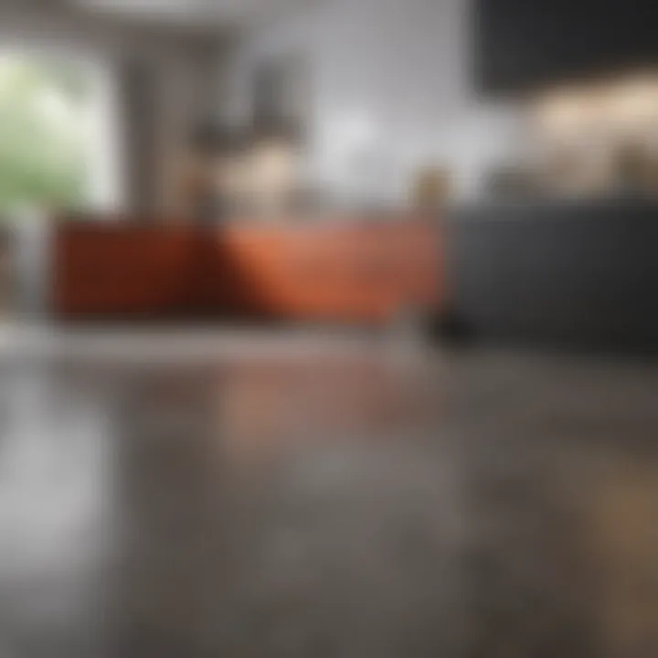 Variety of materials used in contemporary kitchen design