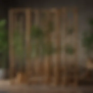 DIY Bamboo Room Divider DIY bamboo room divider with natural elements