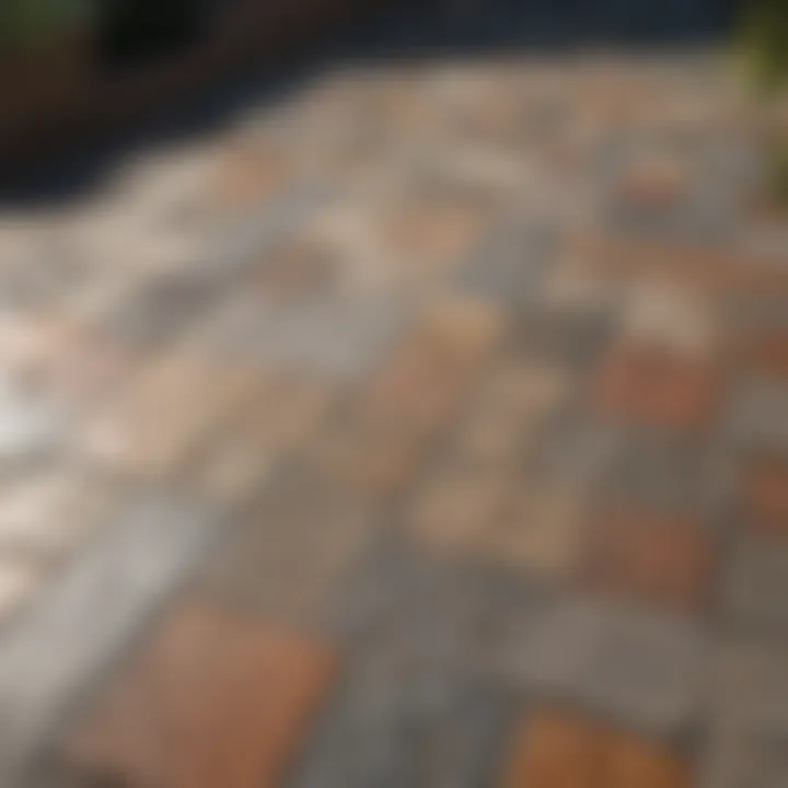 Diverse material options for patio flooring including stone and wood