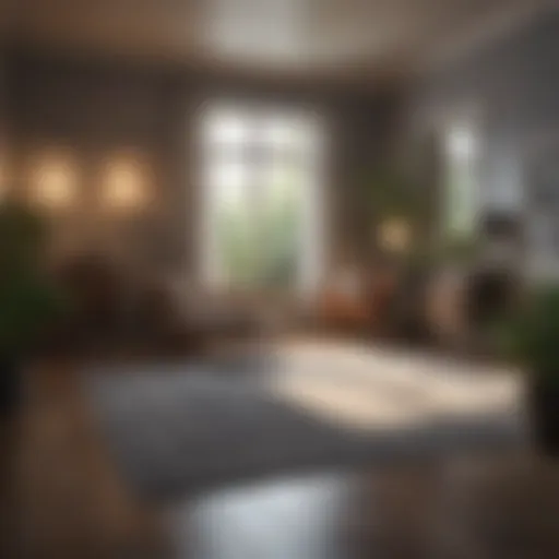 A detailed room blueprint showcasing layout and design elements