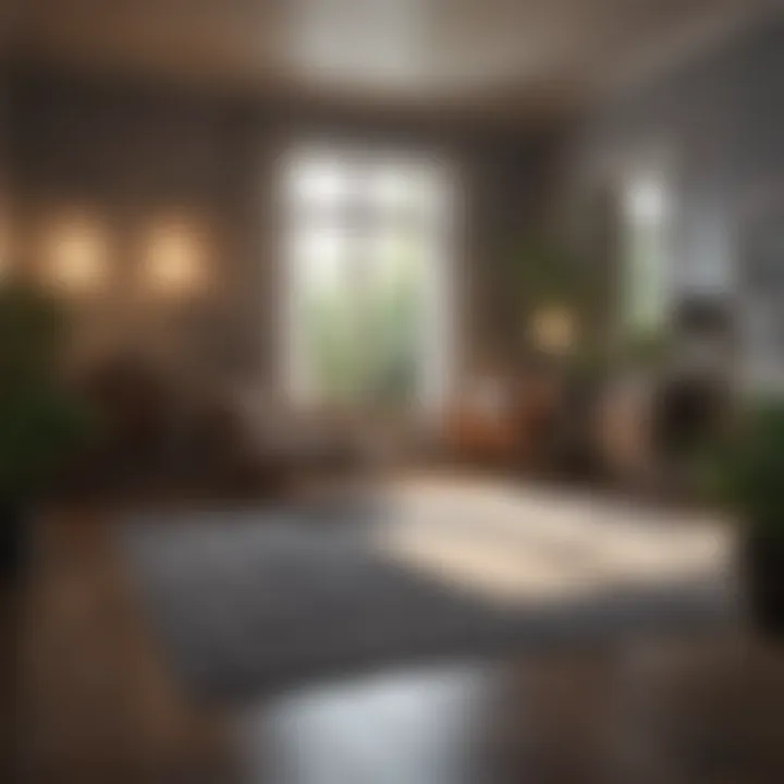 A detailed room blueprint showcasing layout and design elements