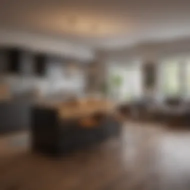 Cozy Integrated Living and Kitchen Space Cozy and inviting living area integrated with kitchen space.