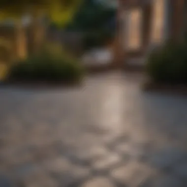 Stunning Paver Patio Design A beautifully designed paver patio showcasing intricate patterns and textures