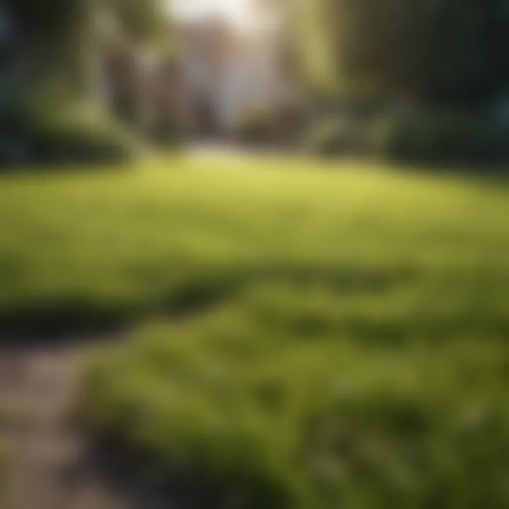 A well-maintained lawn after dethatching