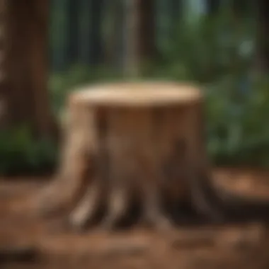 Techniques for Efficient Stump Elimination Visual guide showcasing stump removal techniques