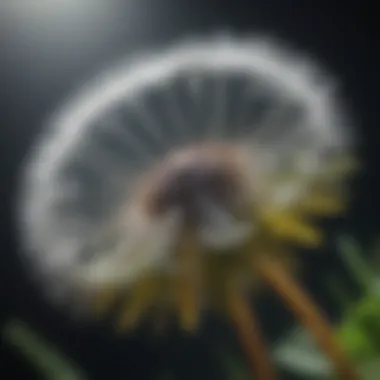 Dandelion Flower in Bloom Close-up of a dandelion flower in bloom