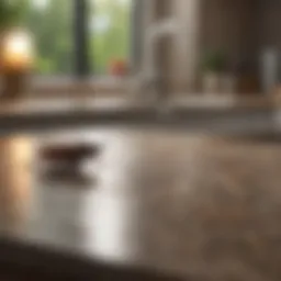 A clean kitchen countertop free from food debris