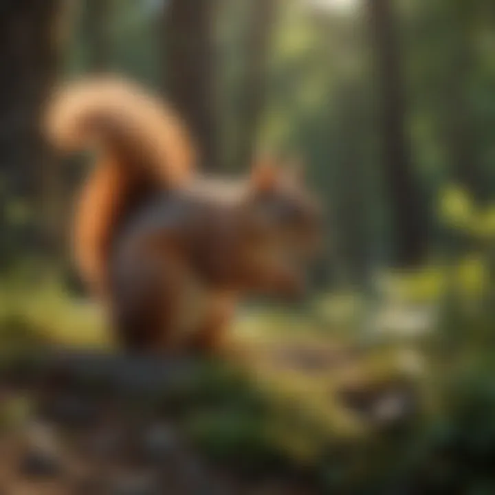 A variety of natural repellents for deterring squirrels