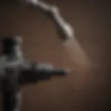 Close-up of a spray nozzle targeting pests