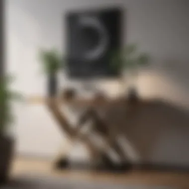 Geometric Design Console Table Stylishly designed console table with unique geometric shapes