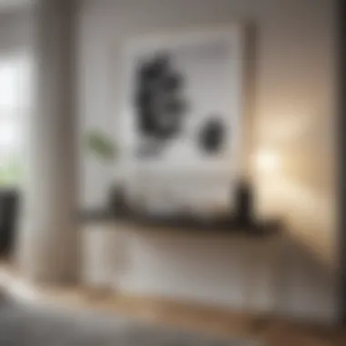 Modern Minimalist Console Table Sleek modern console table with minimalist design