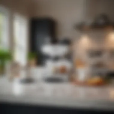 Elegant Kitchen with Breville Milk Frother Elegant kitchen setup featuring the milk frother