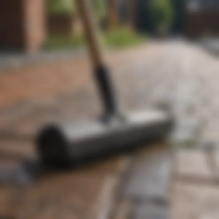 Tools and materials for removing weeds from paving stones