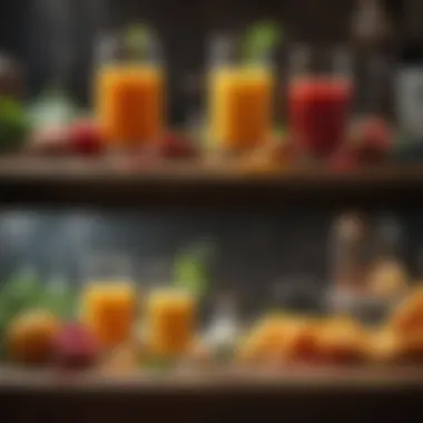 Homemade vs. Commercial Juices Comparison of homemade juice and store-bought juice