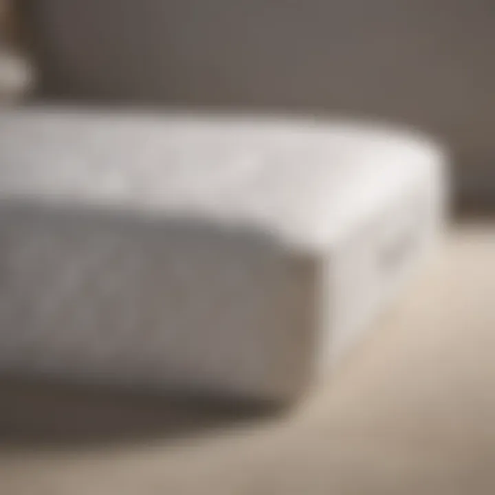 Different types of mattress protectors displayed