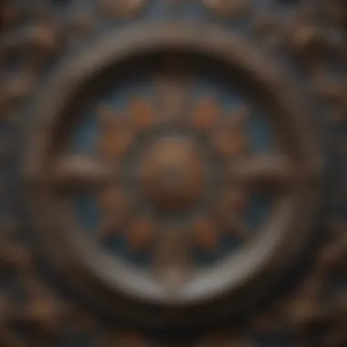 Artistry in Handcrafted Wall Plate Frames Close-up of intricate details in a handcrafted wall plate frame