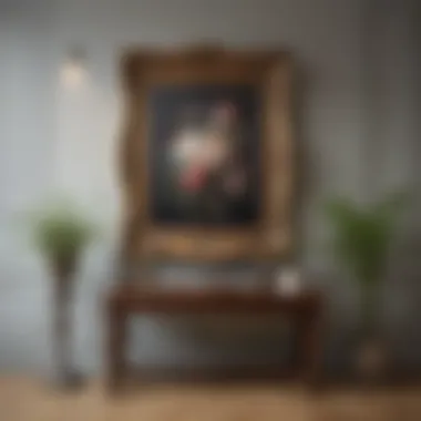Decorative Frames as Focal Points in Interior Design A beautifully styled room featuring decorative wall plate frames as focal points
