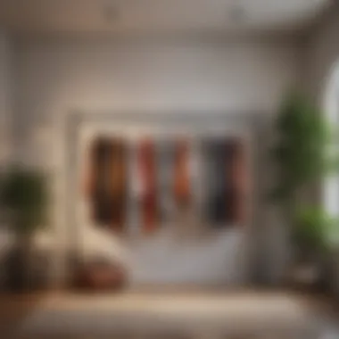 Artistic Hanging Solutions for Garments Aesthetic use of hooks and accessories for hanging garments
