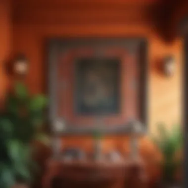 Cultural Symbolism in Painted Homes Vibrant painted house showcasing cultural symbols