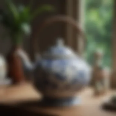 Timeless Whispers: The Allure of Vintage Ceramics Vintage ceramic kettle with a harmonious whistle