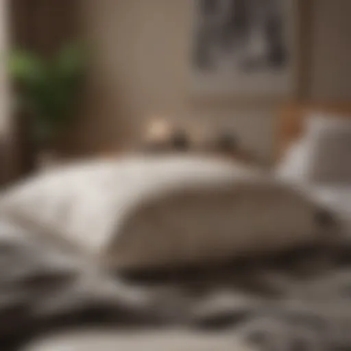 Luxurious birch eco rest pillow on a stylish bed