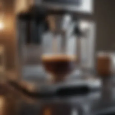 Brewed coffee highlighting the rich texture and aroma produced by Breville