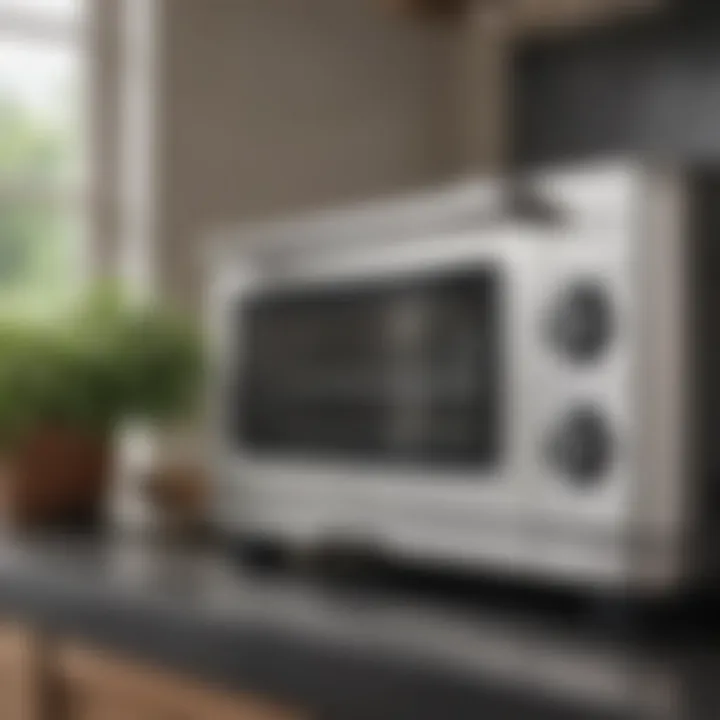 Close-up of the Breville Smart Oven Air interface showcasing its digital controls