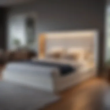 Elegant pull-out bed seamlessly blending with interior decor