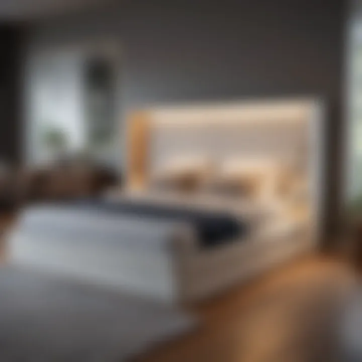 Elegant pull-out bed seamlessly blending with interior decor