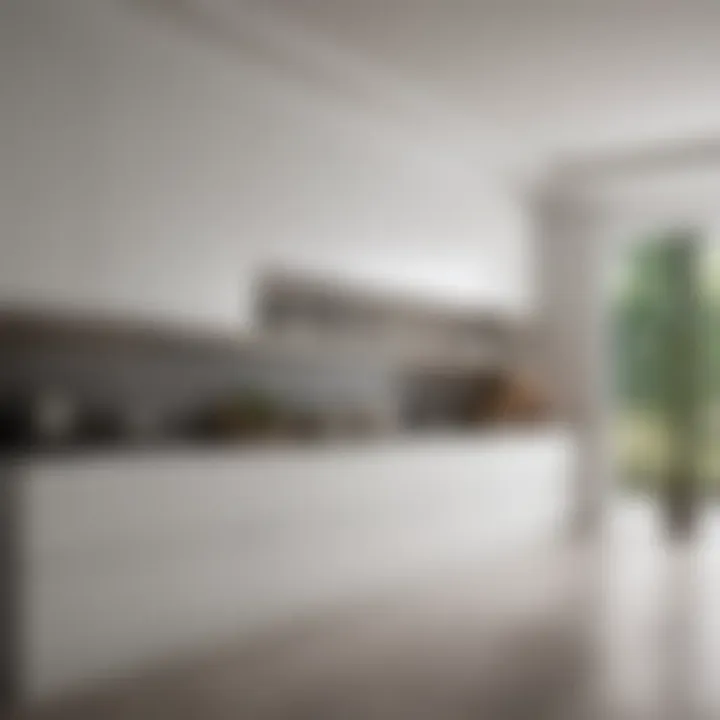 Elegant White Cabinets with Minimalist Aesthetic