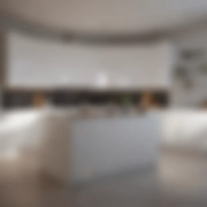 White Cabinetry in Open-concept Kitchen