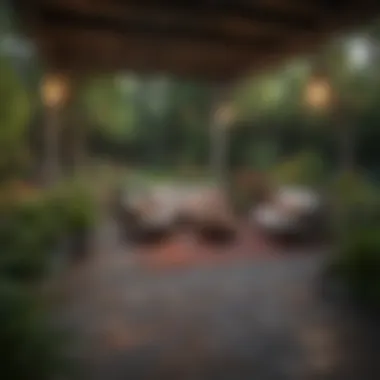 An outdoor space transformed with innovative color choices