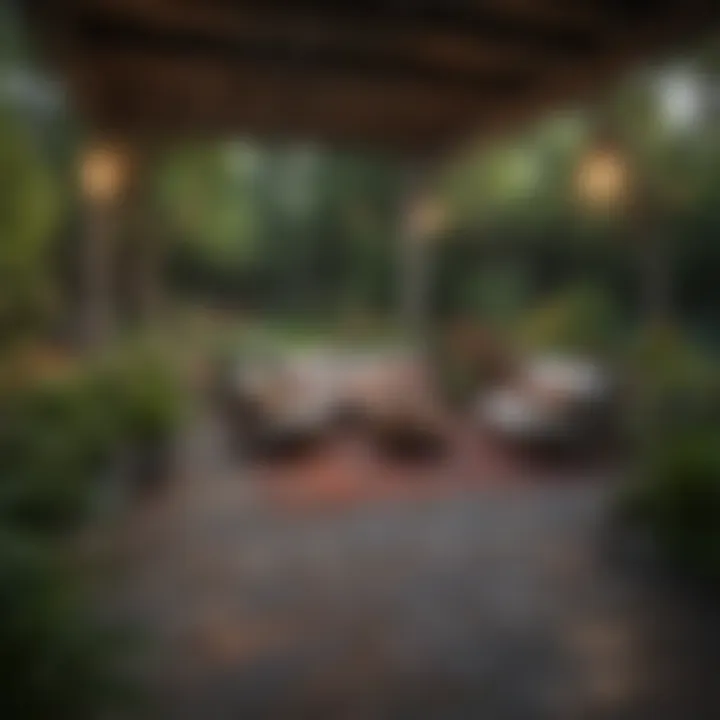An outdoor space transformed with innovative color choices