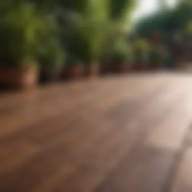 Benefits of Composite Decking Composite decking material with a smooth surface and vibrant color