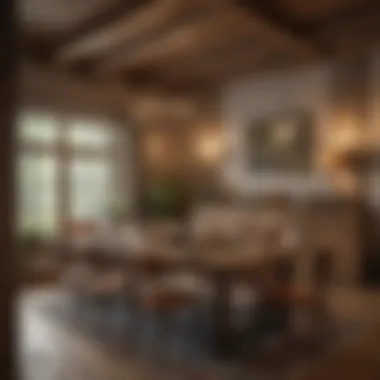 Rustic dining room featuring wooden elements and cozy ambience