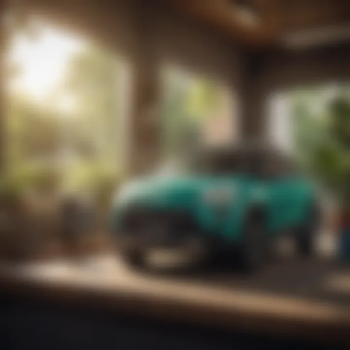 Eco-friendly battery technology representation