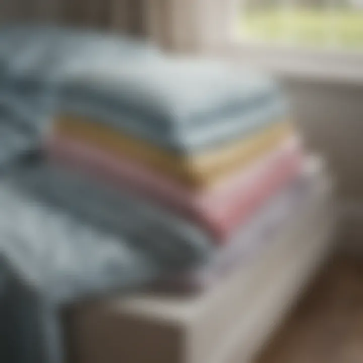 Different types of fitted bed sheet holders displayed together