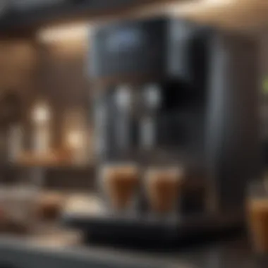 Revolutionary Technology in Coffee Brewing Futuristic coffee maker with advanced technology