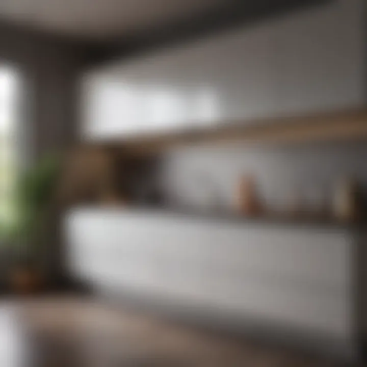 Elegant hidden kitchen cabinet with modern design