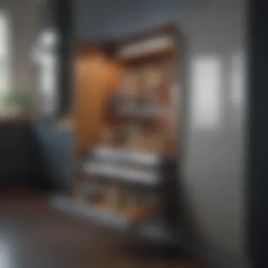 Creative Storage Solutions in Kitchen Design Innovative storage solutions through hidden cabinets