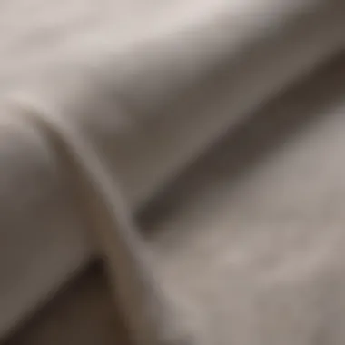 Close-up view of fine-threaded fabric showcasing quality