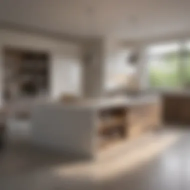Modern Kitchen Island Aesthetics A beautifully designed kitchen island that showcases modern aesthetics and functionality.