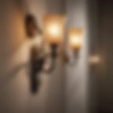 Wall sconces providing ambient lighting