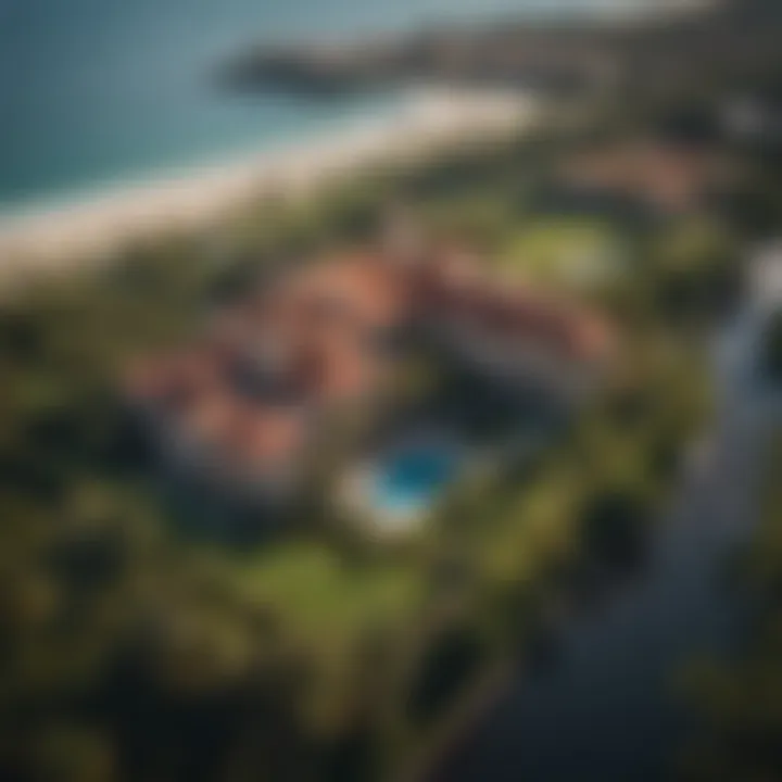 Aerial view of the Mar-a-Lago estate and its surrounding landscape