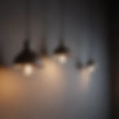 Diverse Material Choices in Pendant Lighting Variety of pendant lights showcasing different materials and designs