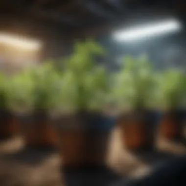 Thriving Potato Plants in Containers Healthy potato plants thriving in containers