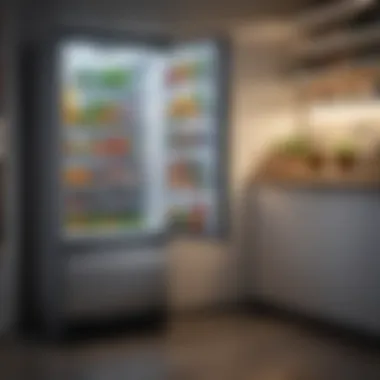 Energy-efficient refrigerator showcasing innovative design